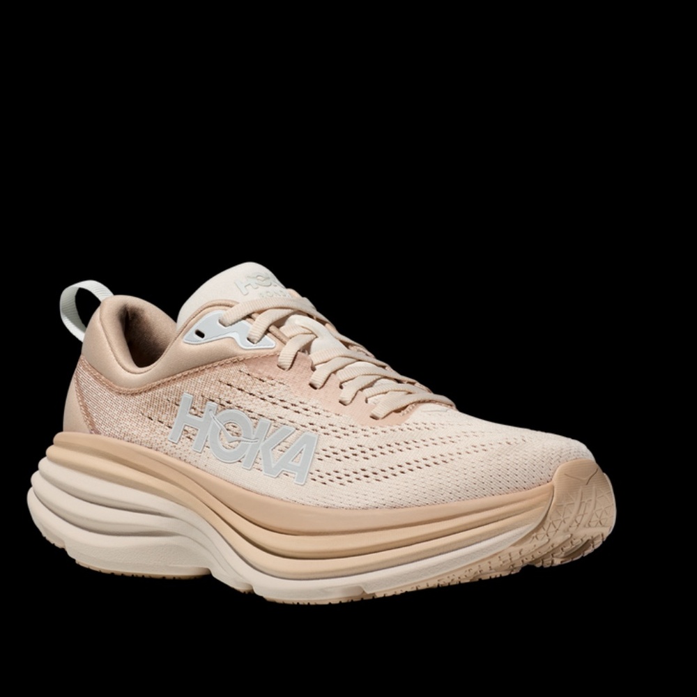 Rare HOKA ONE ONE Women's Bondi 8 Shoe - Shifting Sand/Eggnog - Size 10.…
